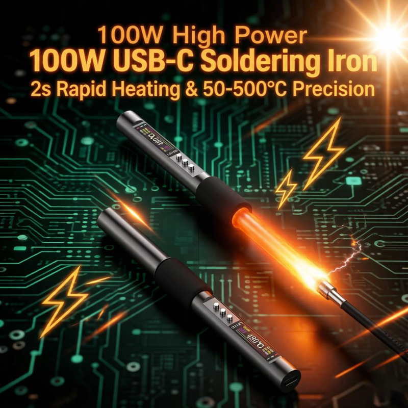 C210 Precision Soldering Station - 100W Lötkolben 2s Sofortige Erwärmung, Präzise